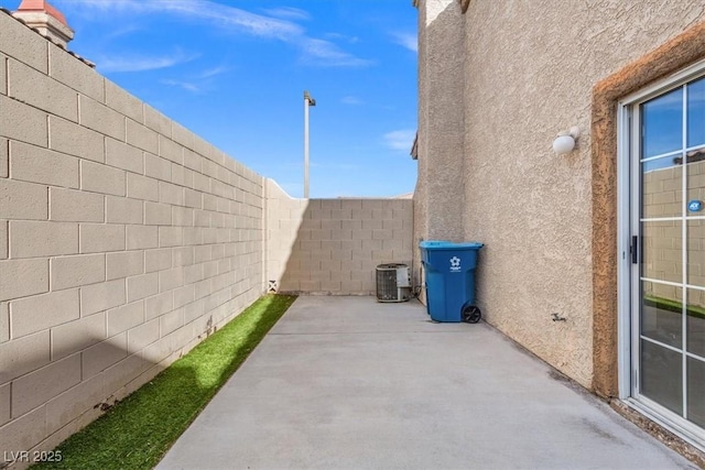 view of patio / terrace with cooling unit