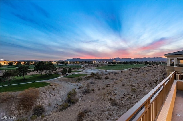 exterior space with a mountain view