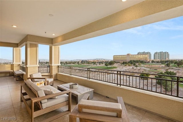 balcony with outdoor lounge area