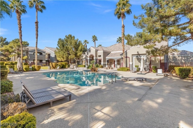 view of pool with a patio