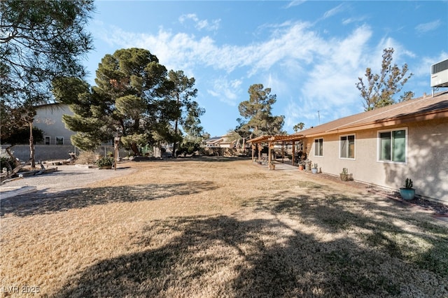 view of yard with a patio