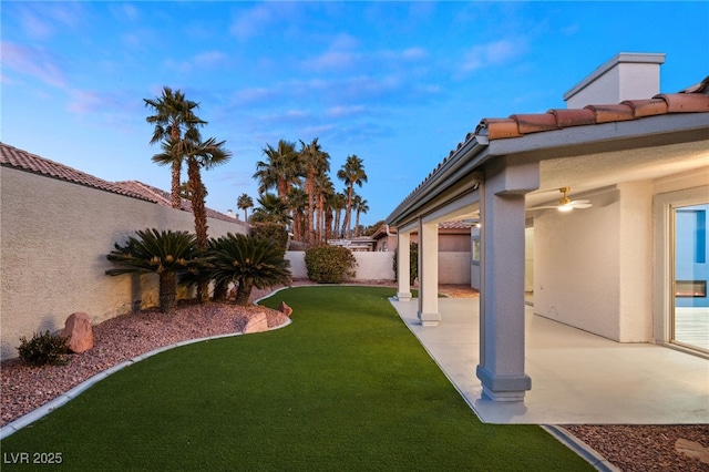 view of yard featuring a patio area