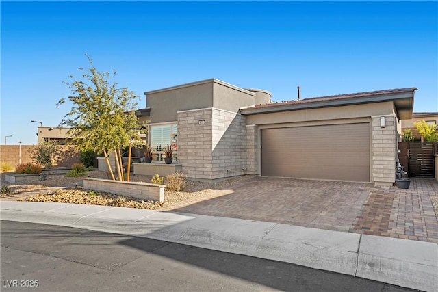 view of front of home featuring a garage