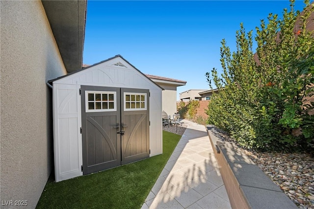 view of outbuilding