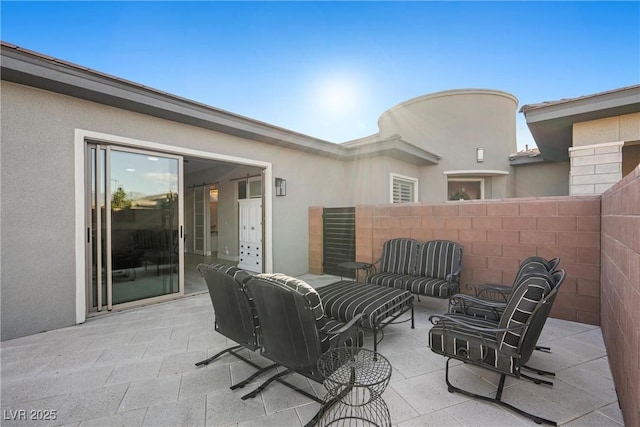 view of patio / terrace with outdoor lounge area