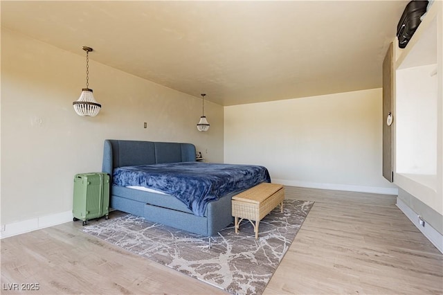 bedroom featuring hardwood / wood-style floors