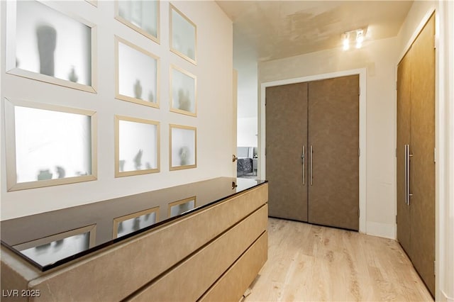 interior space featuring light hardwood / wood-style floors