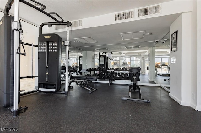 view of workout area