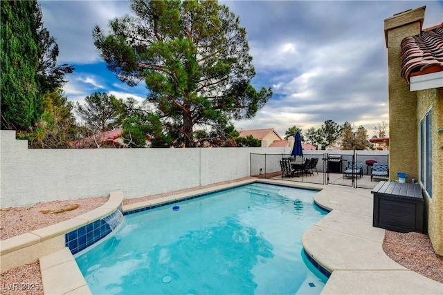 3320 Haven Beach Way, Las Vegas, NV 89117 - view of swimming pool featuring a fenced backyard and a patio area