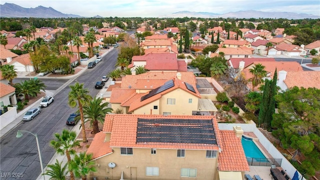 3320 Haven Beach Way, Las Vegas, NV 89117 - aerial view of residential area featuring mountains