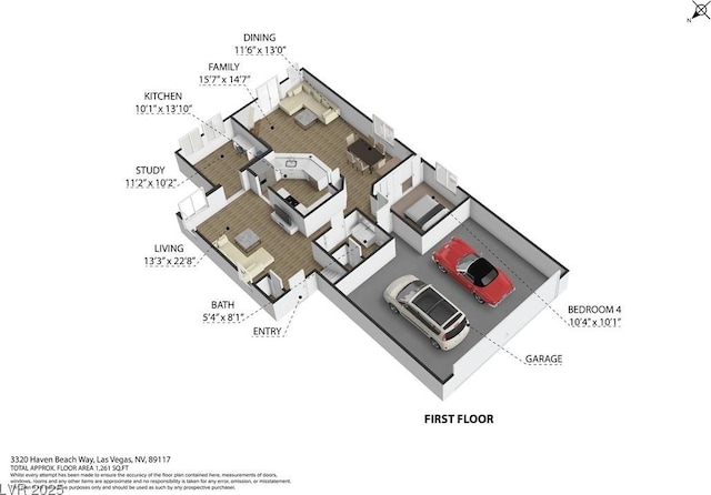 3320 Haven Beach Way, Las Vegas, NV 89117 - home floor plan