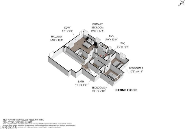 3320 Haven Beach Way, Las Vegas, NV 89117 - home floor plan