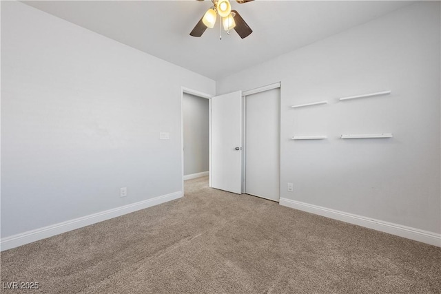 3320 Haven Beach Way, Las Vegas, NV 89117 - unfurnished bedroom with carpet flooring, a closet, and ceiling fan