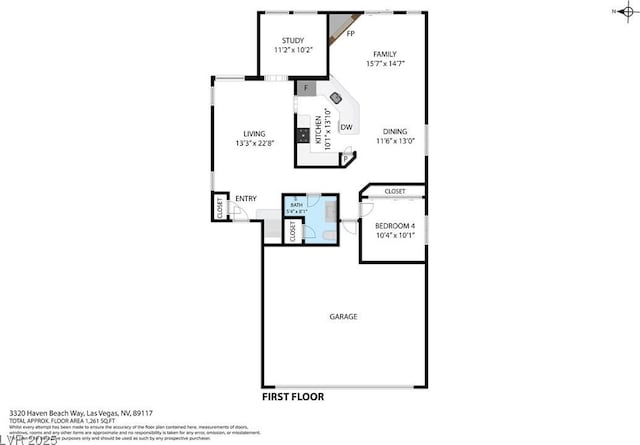 3320 Haven Beach Way, Las Vegas, NV 89117 - view of room layout