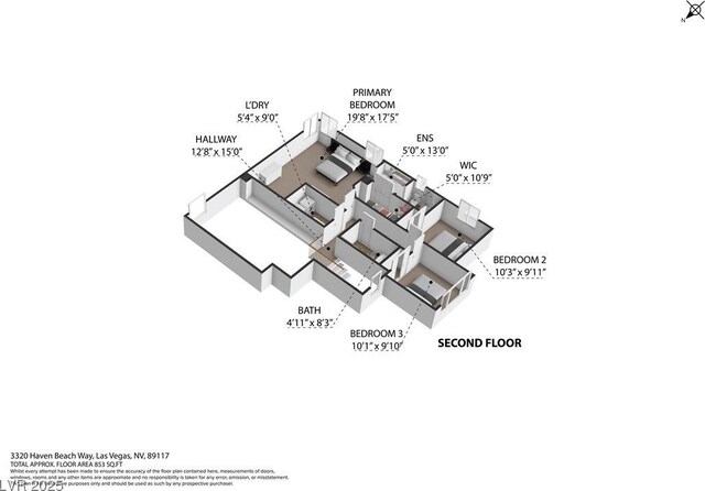 3320 Haven Beach Way, Las Vegas, NV 89117 - view of home floor plan
