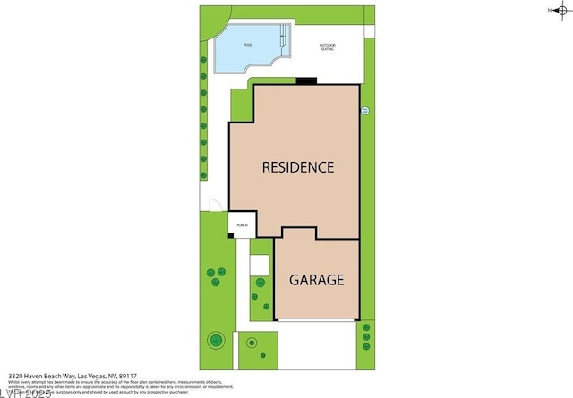 3320 Haven Beach Way, Las Vegas, NV 89117 - view of home floor plan