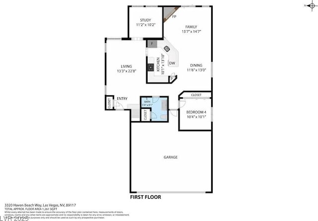 3320 Haven Beach Way, Las Vegas, NV 89117 - view of room layout