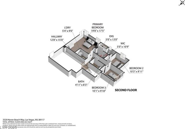 3320 Haven Beach Way, Las Vegas, NV 89117 - view of home floor plan