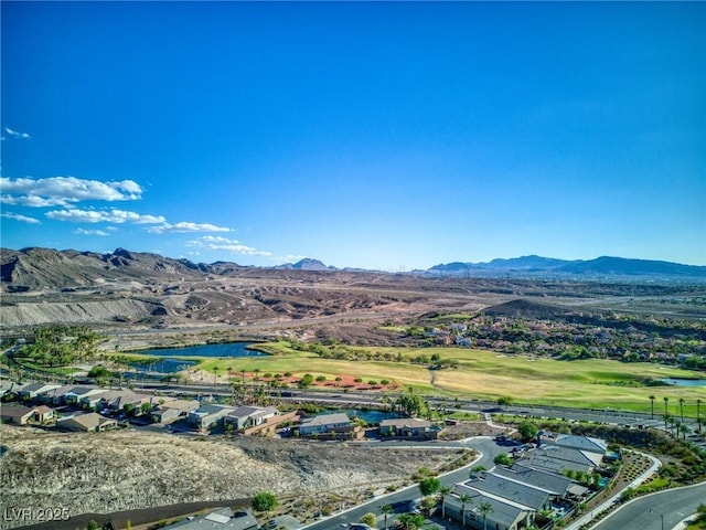 property view of mountains with a water view