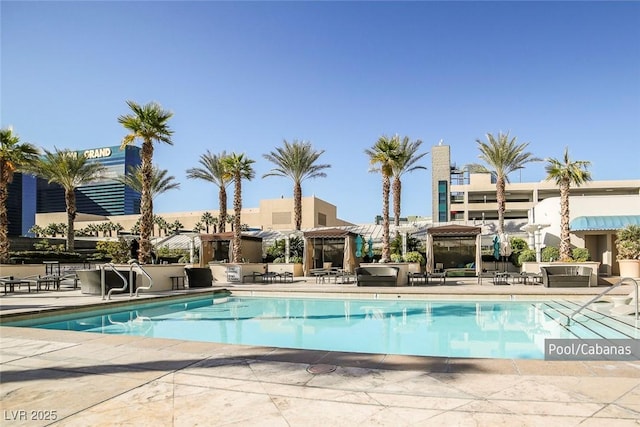 view of pool with a patio