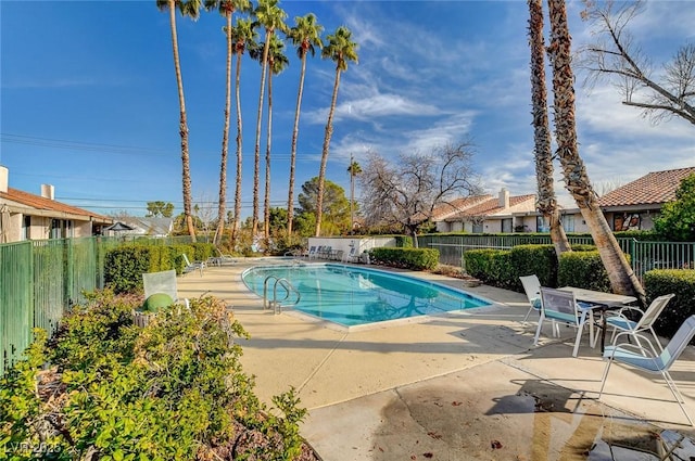 view of pool with a patio