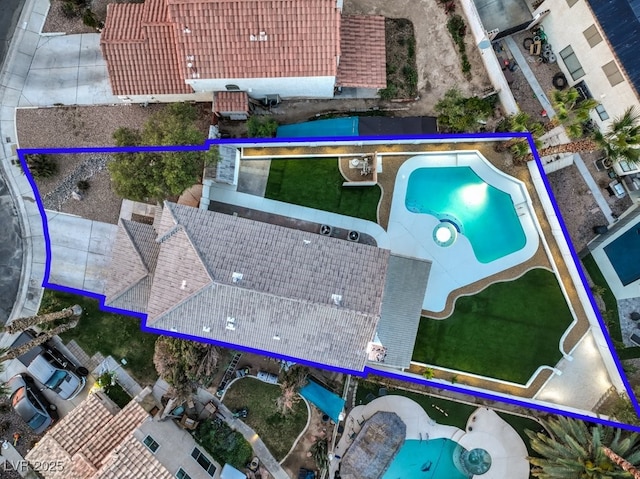 birds eye view of property