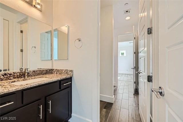 bathroom featuring vanity