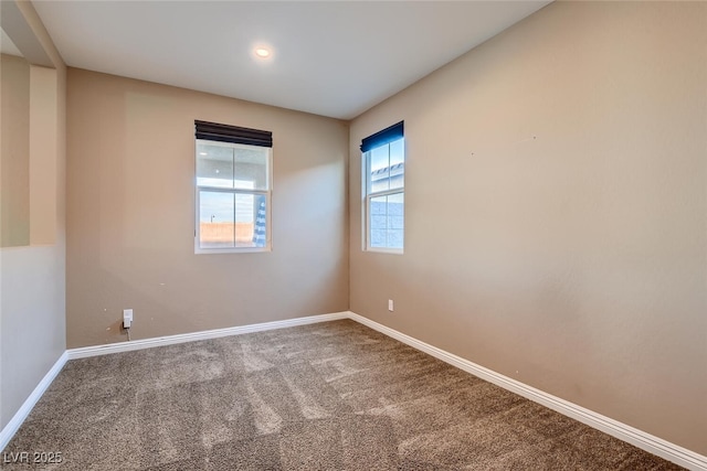 view of carpeted empty room