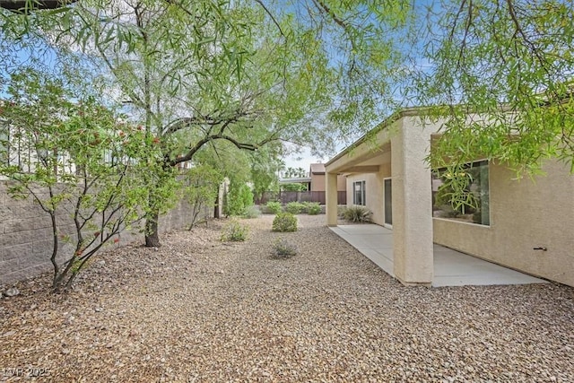 view of yard with a patio