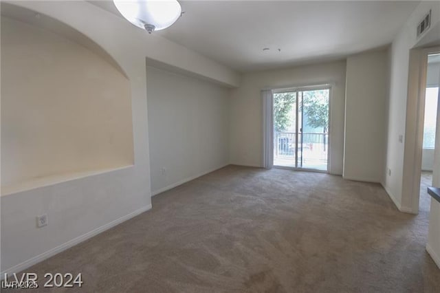 view of carpeted empty room