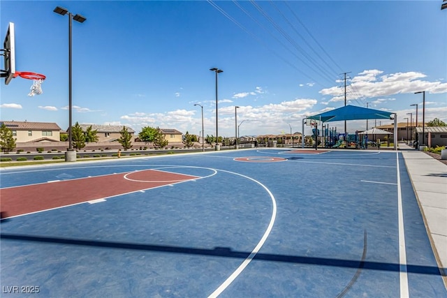 view of sport court