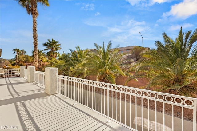 view of balcony