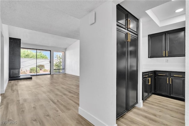 kitchen featuring light hardwood / wood-style floors