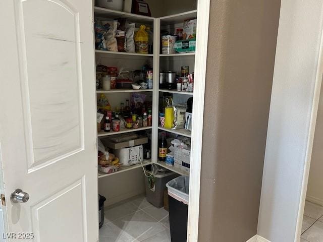 view of pantry