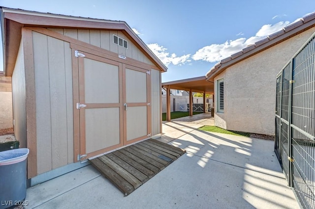 view of outbuilding