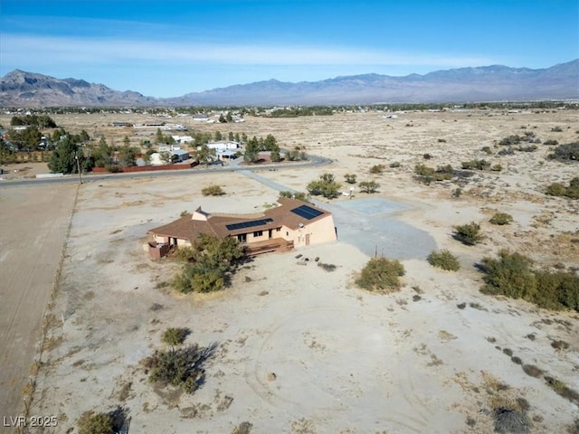 aerial view featuring a mountain view