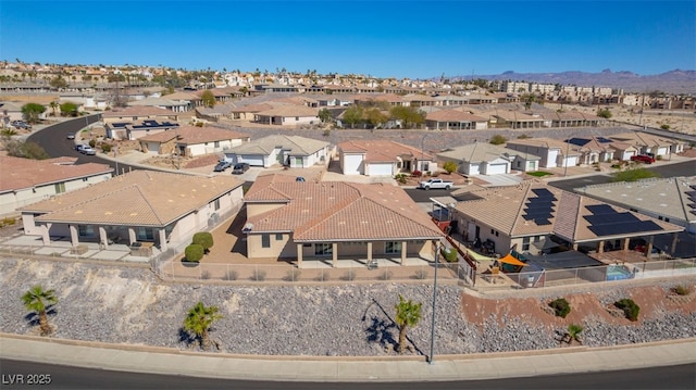 bird's eye view featuring a residential view