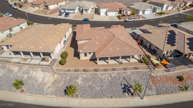 bird's eye view with a residential view