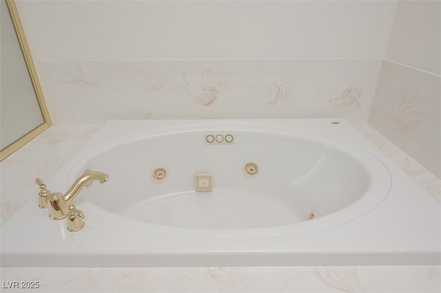 room details with a whirlpool tub