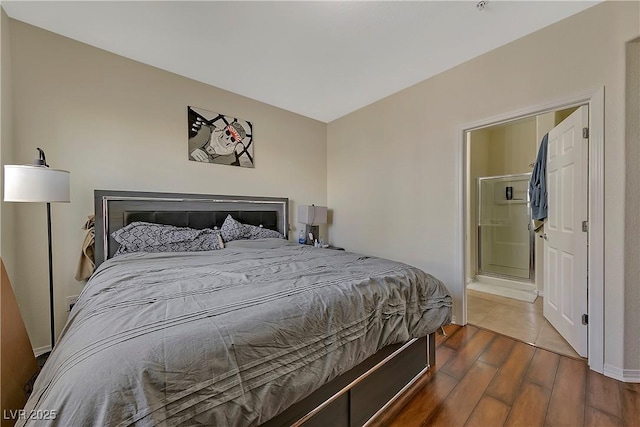 bedroom with connected bathroom