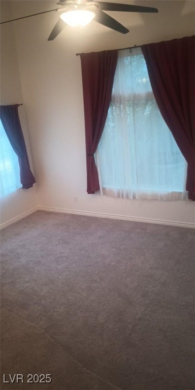 view of carpeted empty room