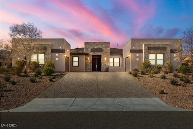 view of pueblo-style home