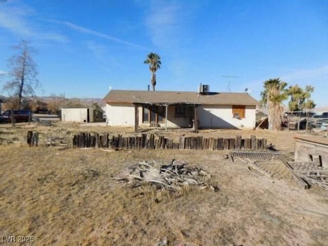 view of back of property