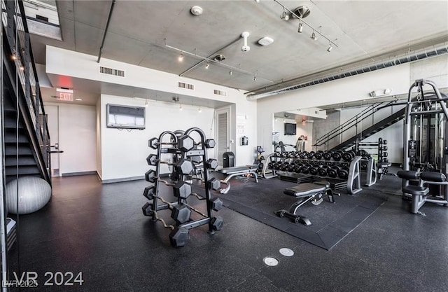 view of exercise room