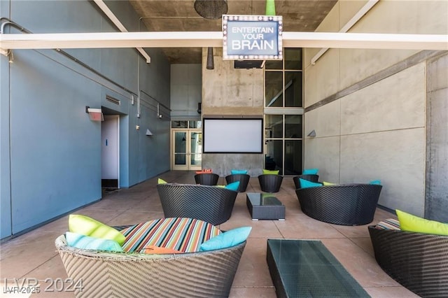 view of patio / terrace with an outdoor living space