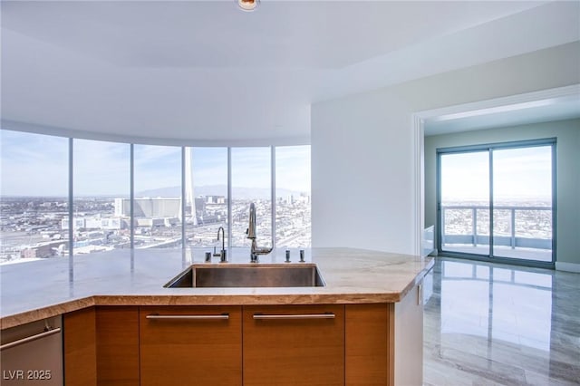 kitchen featuring sink