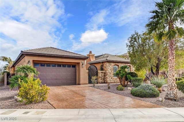 view of front of home featuring a garage