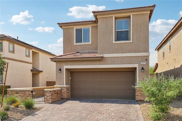 front facade featuring a garage