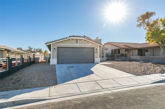 view of front of house featuring a garage