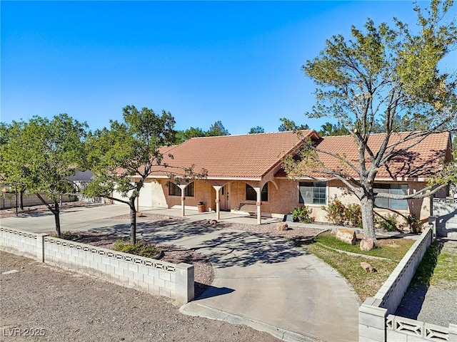 view of front of home